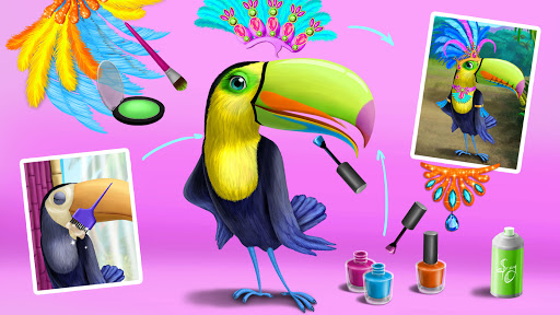 Jungle Animal Hair Salon Captura de Tela 5