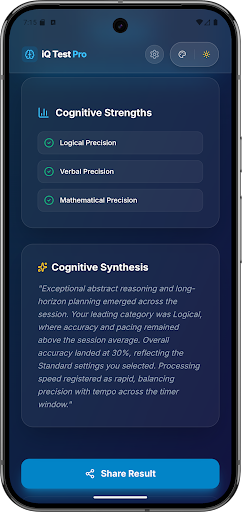 iQ Test Pro Offline Edition Screenshot 3