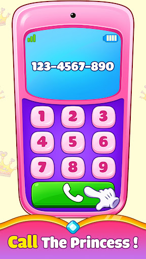 Captura de Tela do Princess Baby Phone Game 2
