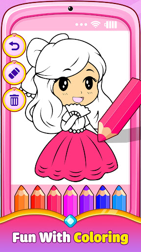 Captura de Tela do Princess Baby Phone Game 5