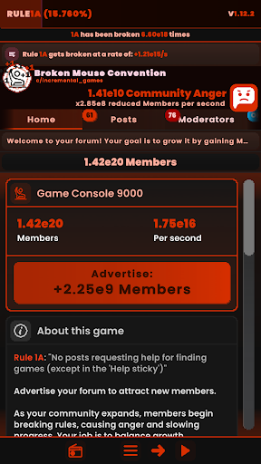 Rule1A Incremental: Idle Forum Screenshot 1