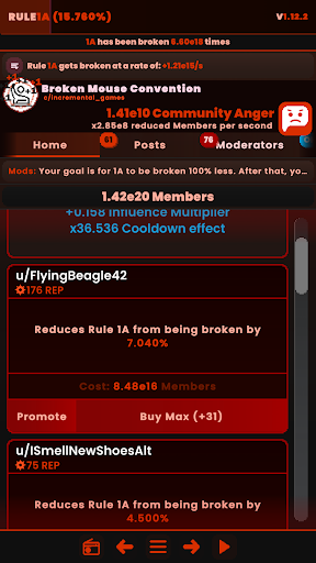 Rule1A Incremental: Idle Forum Screenshot 3