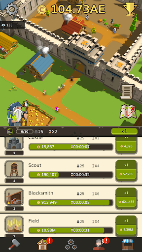 Medieval: Idle Tycoon Game Captura de Tela 2