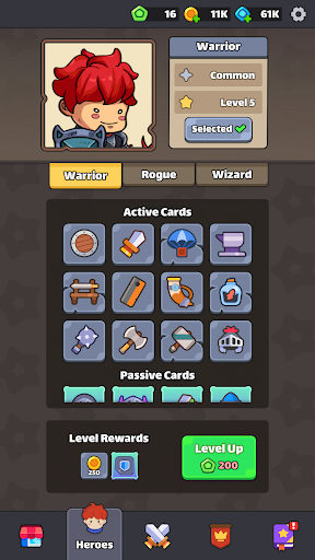 Lucky RPG — Batalla Roguelike Screenshot 1