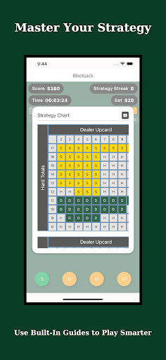 Blackjack Strategy Training Screenshot 2