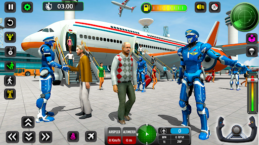 Robot Pilot Airplane Game Screenshot 1