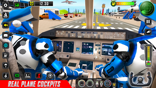 Robot Pilot Airplane Game Screenshot 2
