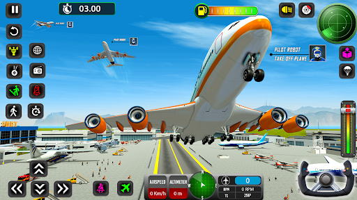 Robot Pilot Airplane Game Screenshot 3