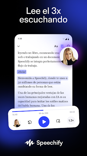 Speechify: Lector de Voz IA Screenshot 1