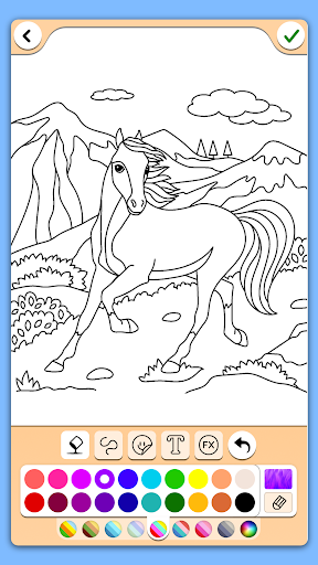 Caballo Colorear Screenshot 1