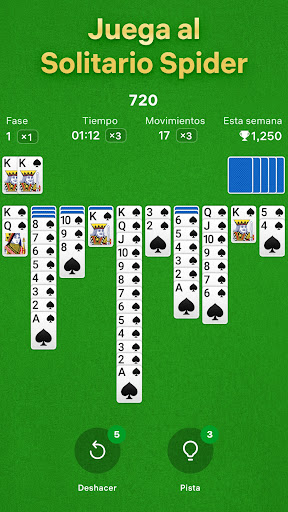 Solitario Spider Screenshot 1