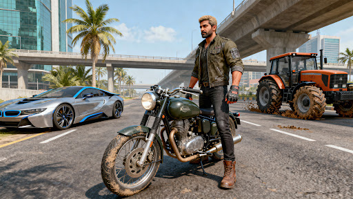 Motor Bike Stunt 3D Bike Game Captura de Tela 2