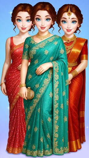 Indian Bridal Saree Salon Game Screenshot 5