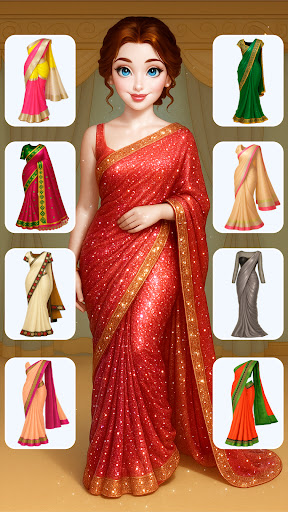 Indian Bridal Saree Salon Game Screenshot 6