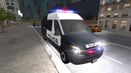 American Police Van Driving Captura de Tela 3