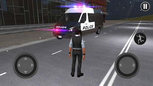 American Police Van Driving Captura de Tela 6