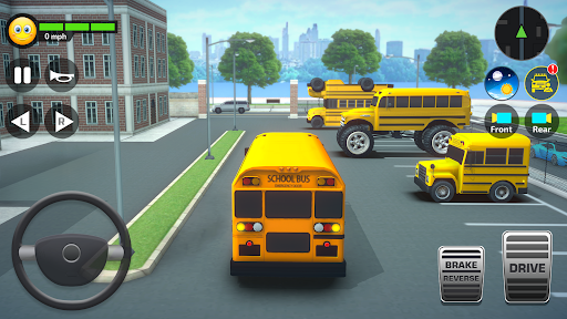 Jogo De Autobús Escolar Em 3D Screenshot 2