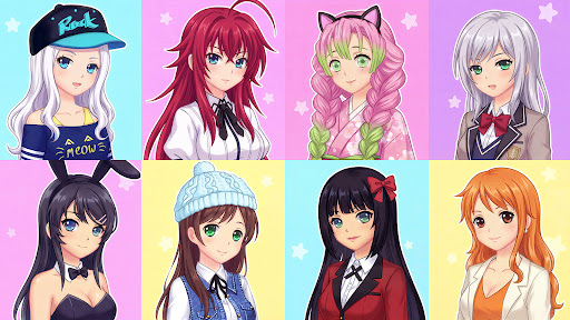 Anime Girls Dress Up Games Screenshot 2