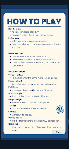 Play Yahtzy Screenshot 2