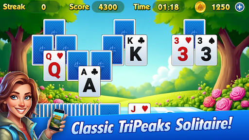 TriPeaks Solitaire Challenge Screenshot 1