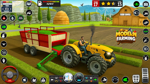 Big Farming Tractor Game 3D Screenshot 2