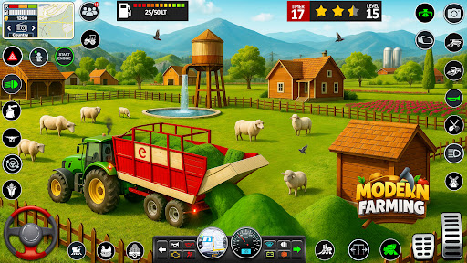Big Farming Tractor Game 3D Screenshot 5