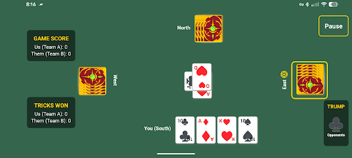 Just Euchre: Offline Card Game Screenshot 4