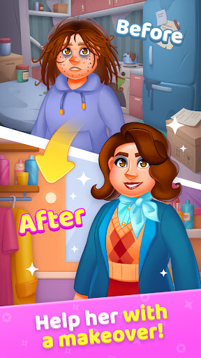 Merge Makeover: juego de moda Screenshot 1