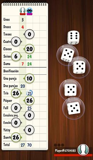 Yatzy Online Multiplayer Screenshot 2