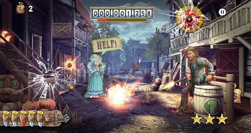 Mad Bullets: Wild West Shooter Captura de Tela 1