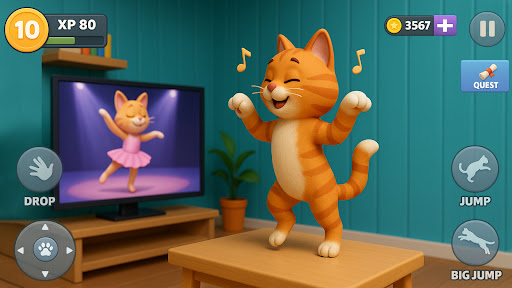 Kitty vs Granny House Chaos Screenshot 4