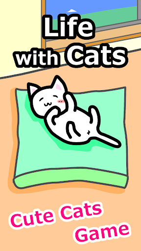 Life with Cats - jogo relaxante Captura de Tela 1