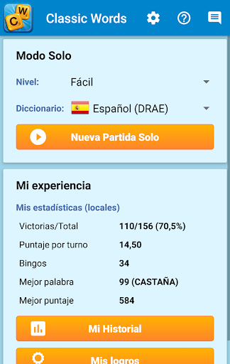Classic Words em Espanhol Captura de Tela 5