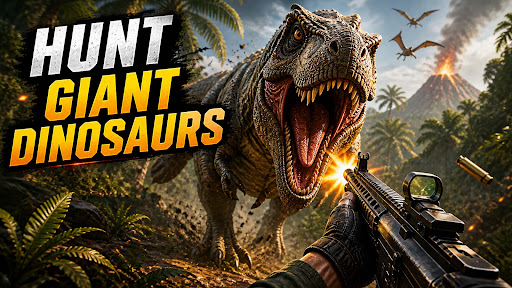 Caçador Dino: FPS Tiros Captura de Tela 1