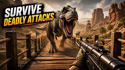 Caçador Dino: FPS Tiros Captura de Tela 2