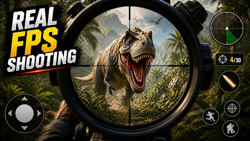 Caçador Dino: FPS Tiros Captura de Tela 3