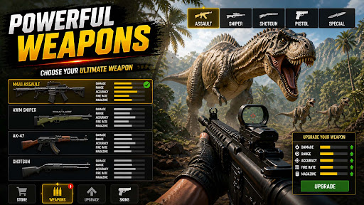 Caçador Dino: FPS Tiros Captura de Tela 5