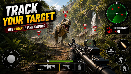 Caçador Dino: FPS Tiros Captura de Tela 6