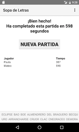 Sopa de Letras Screenshot 4