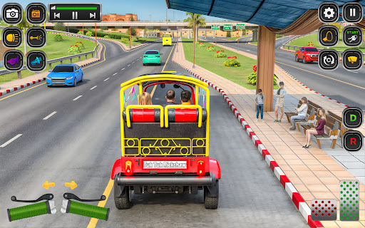 City Tuk Tuk Rickshaw Game 3D Screenshot 1