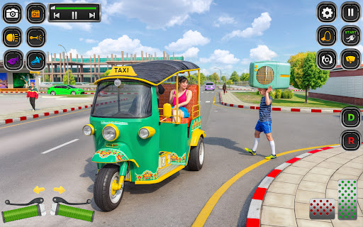 City Tuk Tuk Rickshaw Game 3D Screenshot 2