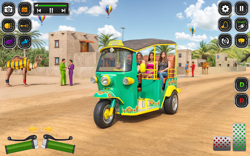 City Tuk Tuk Rickshaw Game 3D Screenshot 5