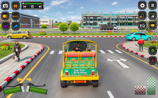 City Tuk Tuk Rickshaw Game 3D Screenshot 6