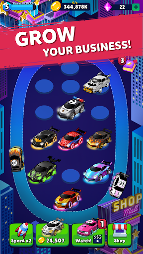 Merge Neon Car: Idle Car Merge Screenshot 3
