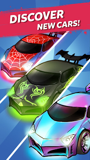 Merge Neon Car: Idle Car Merge Screenshot 4