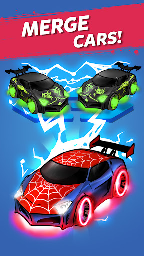 Merge Neon Car: Idle Car Merge Screenshot 5