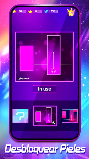 Cyber Music RushJOGO DE MÚSICA COM TOQUE DE PIANO, RITMO, BEATS E MÚSICA REAL Captura de Tela 4