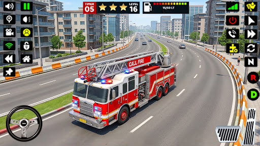 Fire Engine Rescue Sim Games スクリーンショット 1