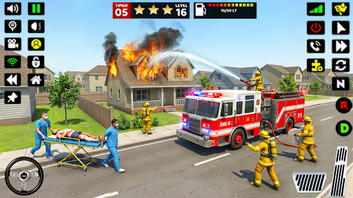 Fire Engine Rescue Sim Games スクリーンショット 4