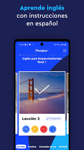 Pimsleur Aprende Inglés Rápido スクリーンショット 1